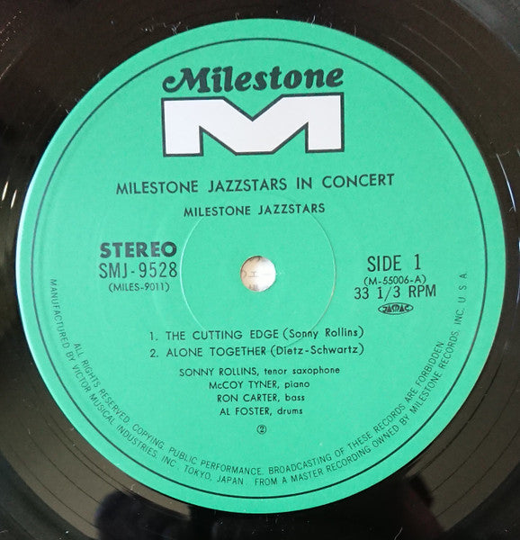 Sonny Rollins - Milestone Jazzstars In Concert (Vinyl, LP, Album)