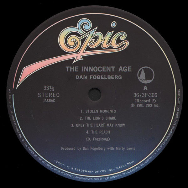 Dan Fogelberg - The Innocent Age (Vinyl, LP, Album)