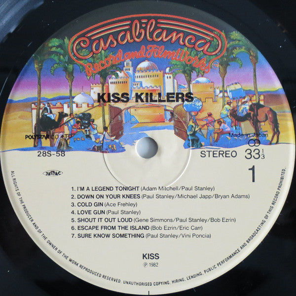 Kiss - Killers (Vinyl, LP, Compilation, Stereo) Very Good Plus (VG+) / Very Good (VG)
