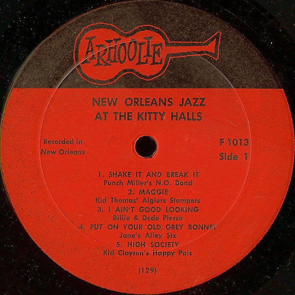 Various - New Orleans Jazz At The Kitty Halls (Vinyl, LP, Album) Very Good (VG) / Very Good Plus (VG+)