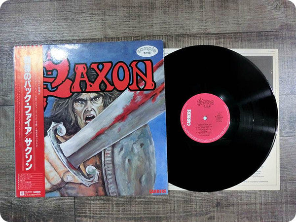 Saxon - Saxon (Vinyl, LP, Album, Promo) Near Mint (NM or M-) / Very Good Plus (VG+)