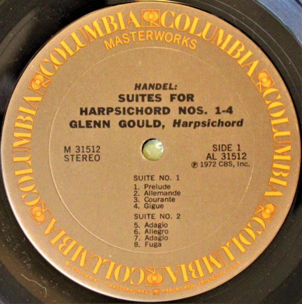 Glenn Gould - Suites For Harpsichord Nos. 1-4 (Vinyl, LP, Album) Good Plus (G+) / Good Plus (G+)