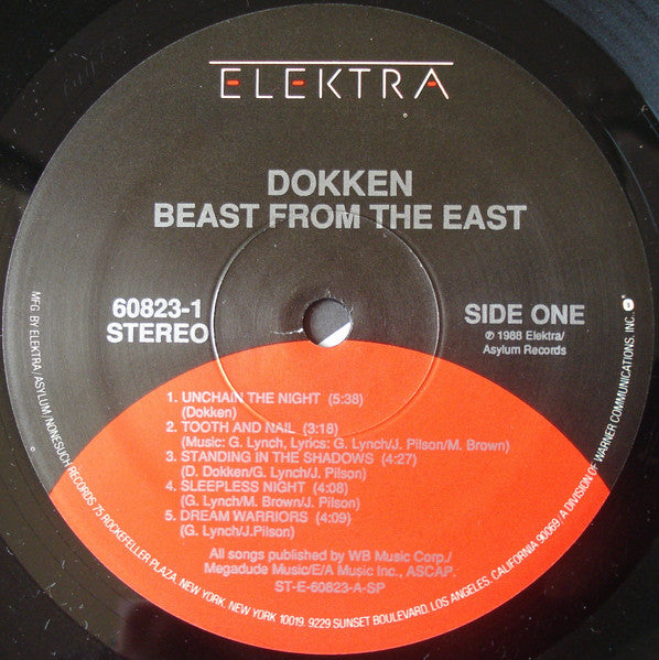 Dokken - Beast From The East (2xVinyl, LP, Album) Near Mint (NM or M-) / Very Good (VG)