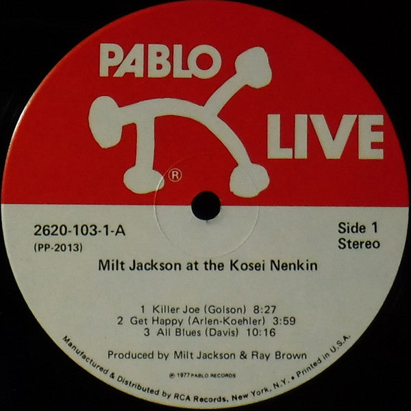 Milt Jackson - Milt Jackson At The Kosei Nenkin (2xVinyl, LP, Stereo) Good Plus (G+) / Very Good Plus (VG+)