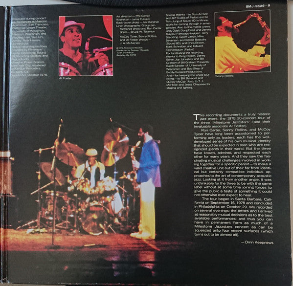 Sonny Rollins - Milestone Jazzstars In Concert (Vinyl, LP, Album)