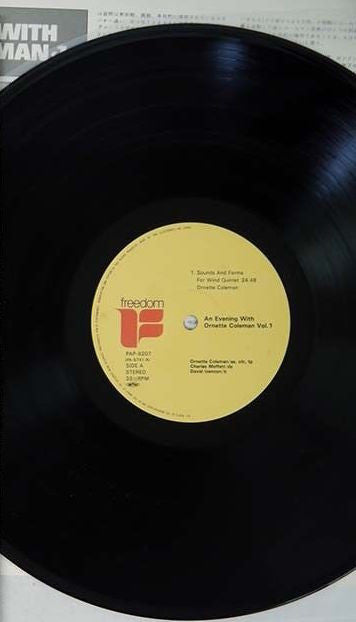 Ornette Coleman - An Evening With Ornette Coleman <1> (Vinyl, LP, Album, Reissue) Very Good Plus (VG+) / Very Good Plus (VG+)