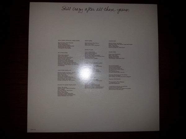 Paul Simon - Still Crazy After All These Years (Vinyl, LP, Album)