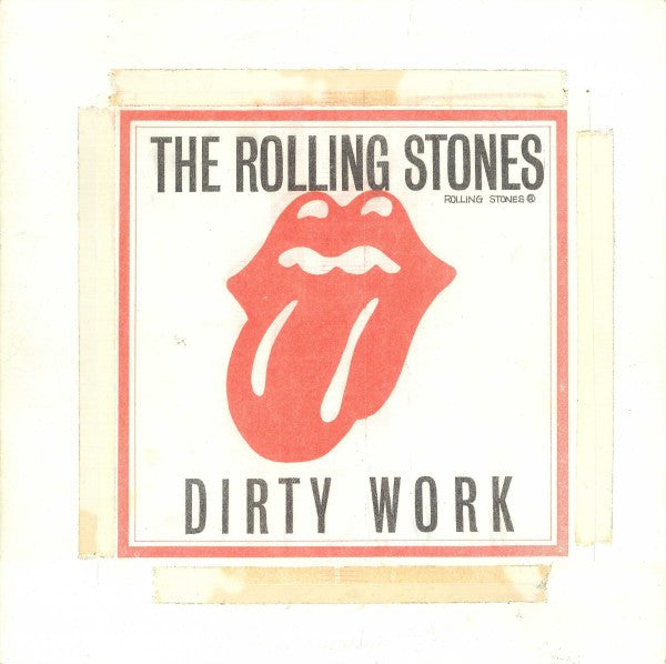 The Rolling Stones - Dirty Work (Vinyl, LP, Album, Promo) Very Good Plus (VG+) / Very Good (VG)