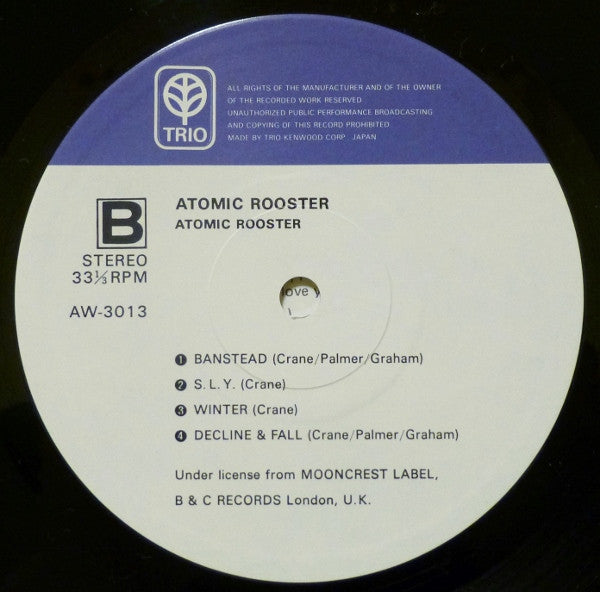 Atomic Rooster - Atomic Rooster (Vinyl, LP, Album, Reissue)