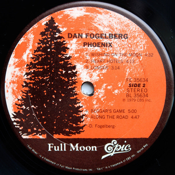 Dan Fogelberg - Phoenix (Vinyl, LP, Album, Stereo) Very Good Plus (VG+) / Very Good Plus (VG+)