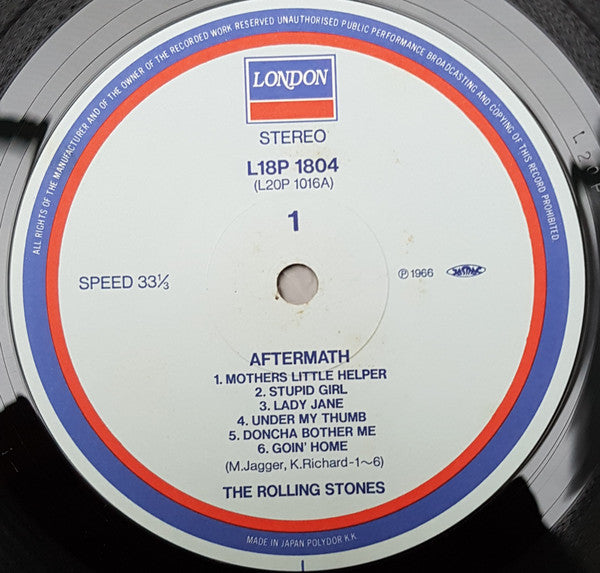The Rolling Stones - Aftermath (Vinyl, LP, Album, Reissue, Stereo) Very Good Plus (VG+) / Good Plus (G+)