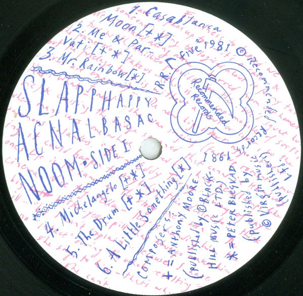 Slapp Happy - Acnalbasac Noom (Vinyl, LP, Album, Reissue) Very Good (VG) / Very Good Plus (VG+)