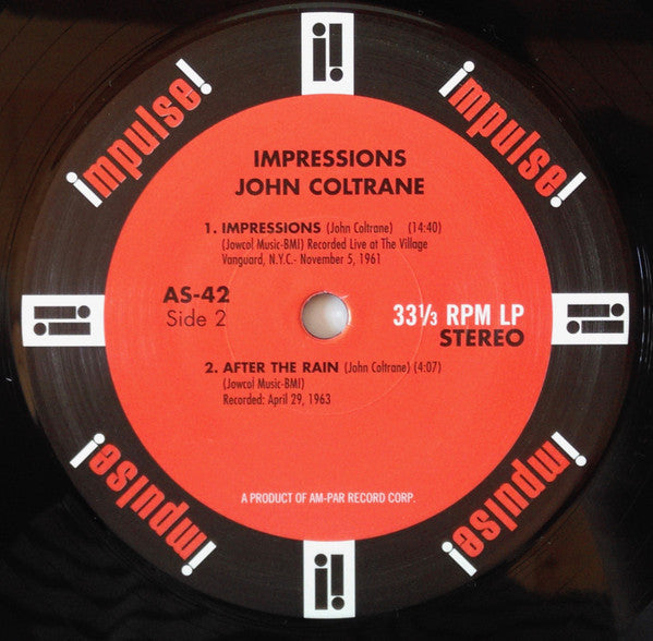 John Coltrane - Impressions (Vinyl, LP, Album, Reissue) Near Mint (NM or M-) / Near Mint (NM or M-)