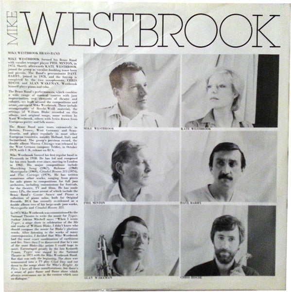 Mike Westbrook - The Westbrook Blake (Bright As Fire) (Vinyl, LP, Album) Very Good (VG) / Very Good (VG)