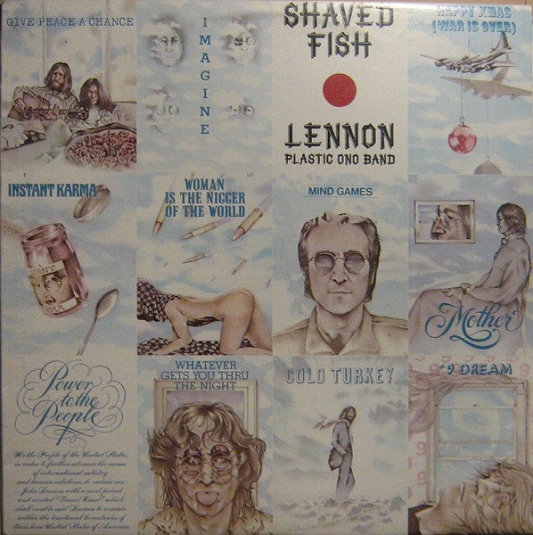 John Lennon - Shaved Fish (Vinyl, LP, Compilation) Very Good Plus (VG+) / Fair (F)
