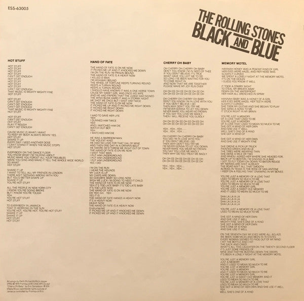 The Rolling Stones - Black And Blue (Vinyl, LP, Album, Reissue)