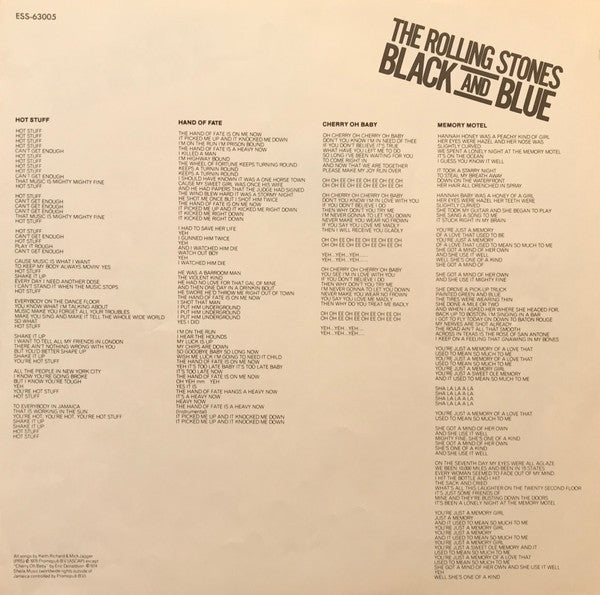 The Rolling Stones - Black And Blue (Vinyl, LP, Album, Reissue) Very Good Plus (VG+) / Very Good Plus (VG+)