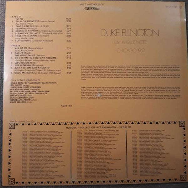 Duke Ellington - From The Blue Note - Chicago 1952 (Vinyl, LP, Album) Very Good Plus (VG+) / Very Good (VG)