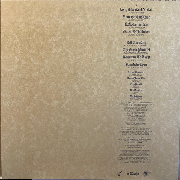 Rainbow - Long Live Rock 'N' Roll = Gates of Babylon (Vinyl, LP, Album, Stereo) Very Good Plus (VG+) / Very Good Plus (VG+)