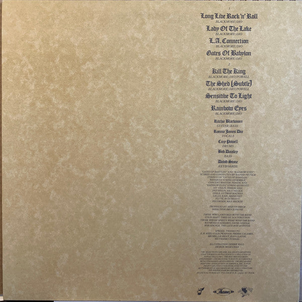 Rainbow - Long Live Rock 'N' Roll = バビロンの城門 (Vinyl, LP, Album, Stereo)