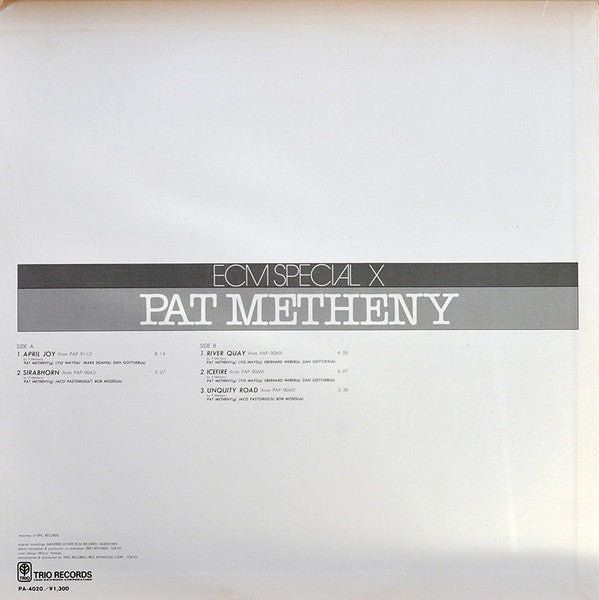 Pat Metheny - ECM Special X Pat Metheny (Vinyl, LP, Compilation) Near Mint (NM or M-) / Very Good Plus (VG+)