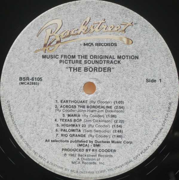 Ry Cooder - The Border (Vinyl, LP, Album) Very Good (VG) / Very Good (VG)