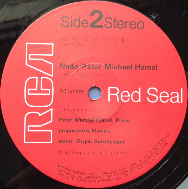 Peter Michael Hamel - Nada (Vinyl, LP, Album, Reissue) Very Good (VG) / Very Good Plus (VG+)