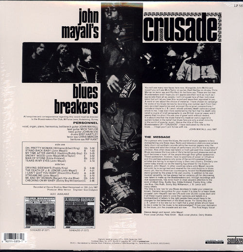 John Mayall & The Bluesbreakers - Crusade (Vinyl, LP, Mono, Album, Reissue) Very Good (VG) / Very Good Plus (VG+)
