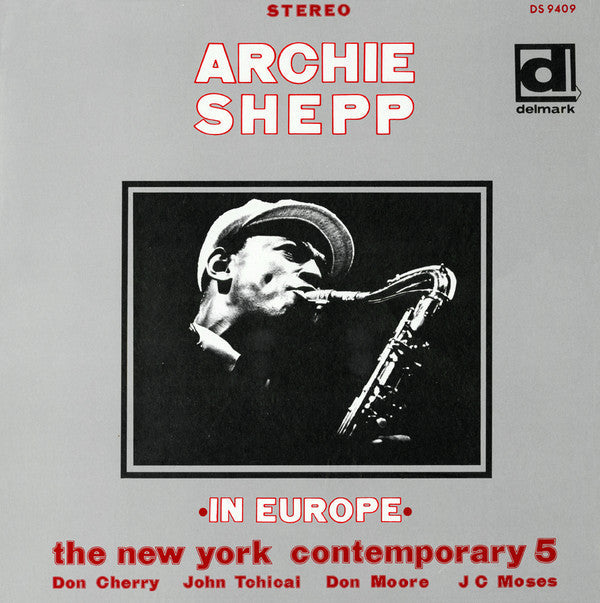 Archie Shepp - In Europe (Vinyl, LP, Album, Stereo) Very Good Plus (VG+) / Very Good (VG)