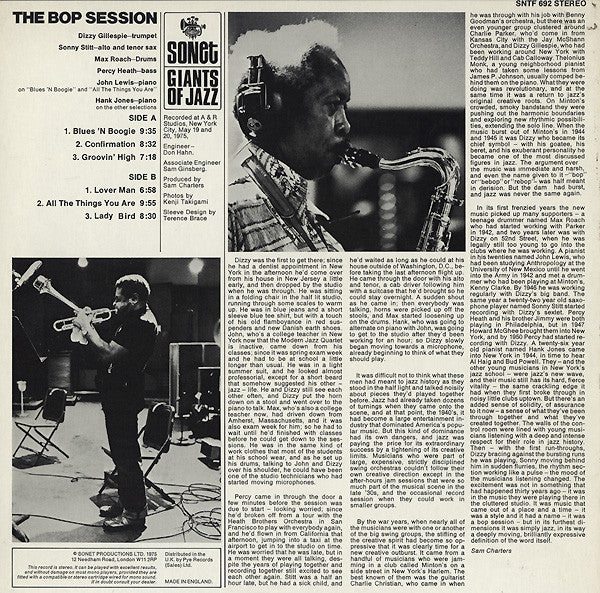 Dizzy Gillespie - The Bop Session (Vinyl, LP, Album) Good Plus (G+) / Good Plus (G+)