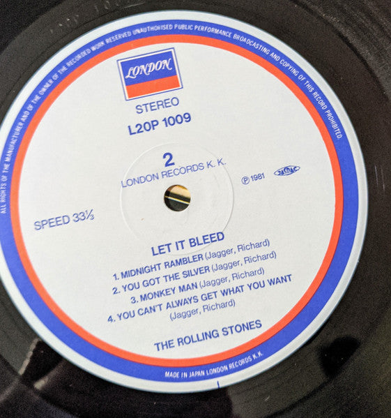 The Rolling Stones - Let It Bleed (Vinyl, LP, Album, Reissue) Near Mint (NM or M-) / Near Mint (NM or M-)