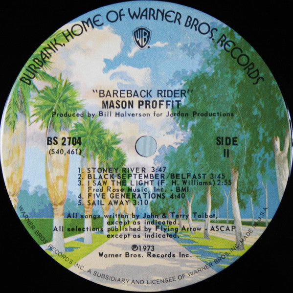 Mason Proffit - Bareback Rider (Vinyl, LP, Album, Stereo) Good Plus (G+) / Very Good (VG)