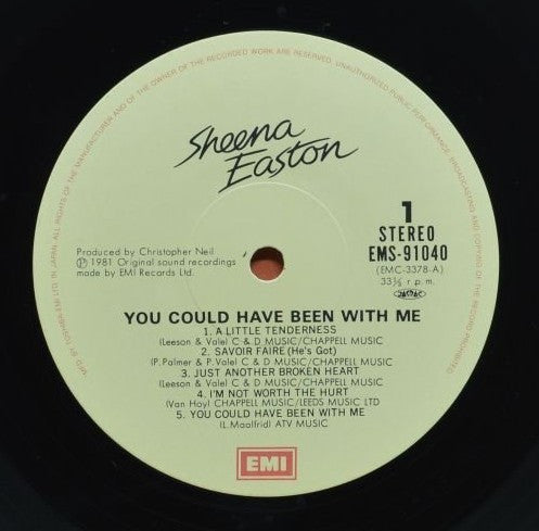 Sheena Easton - You Could Have Been With Me (Vinyl, LP, Album, Stereo)