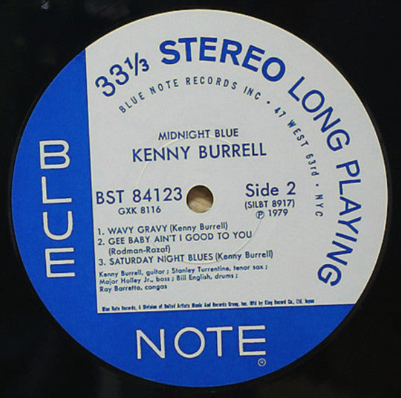 Kenny Burrell - Midnight Blue (Vinyl, LP, Album, Reissue, Stereo)