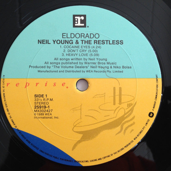 Neil Young - Eldorado (Vinyl, 12", 33 ⅓ RPM, Mini-Album) Very Good Plus (VG+) / Very Good Plus (VG+)