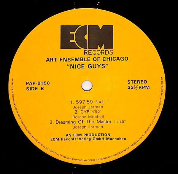 The Art Ensemble Of Chicago - Nice Guys (Vinyl, LP, Album) Near Mint (NM or M-) / Very Good Plus (VG+)