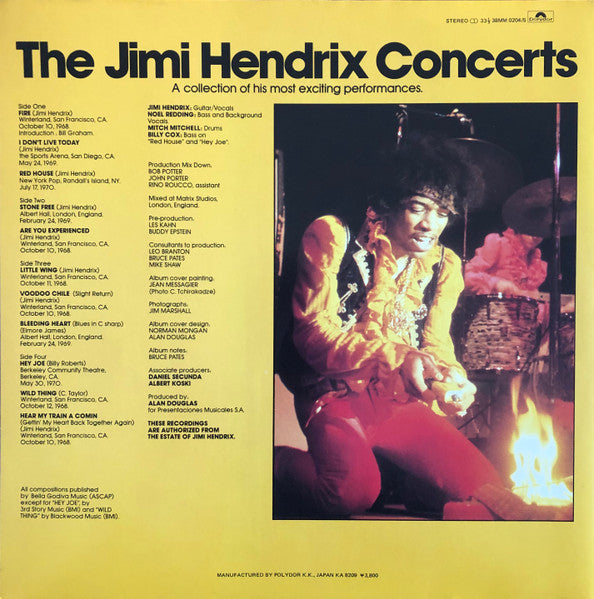 Jimi Hendrix - The Jimi Hendrix Concerts (Vinyl, LP, Compilation)
