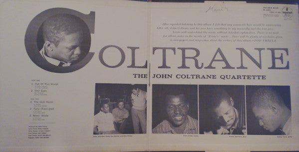 The John Coltrane Quartet - Coltrane (Vinyl, LP, Album, Reissue, Stereo) Good Plus (G+) / Very Good (VG)