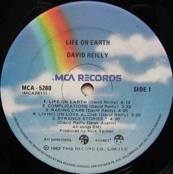 David Reilly (2) - Life On Earth (Vinyl, LP, Album) Very Good (VG) / Very Good (VG)