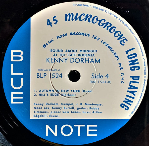 Kenny Dorham - 'Round About Midnight At The Cafe Bohemia (2xVinyl, 12", 45 RPM, Album, Limited Edition, Reissue, Mono) Very Good Plus (VG+) / Near Mint (NM or M-)