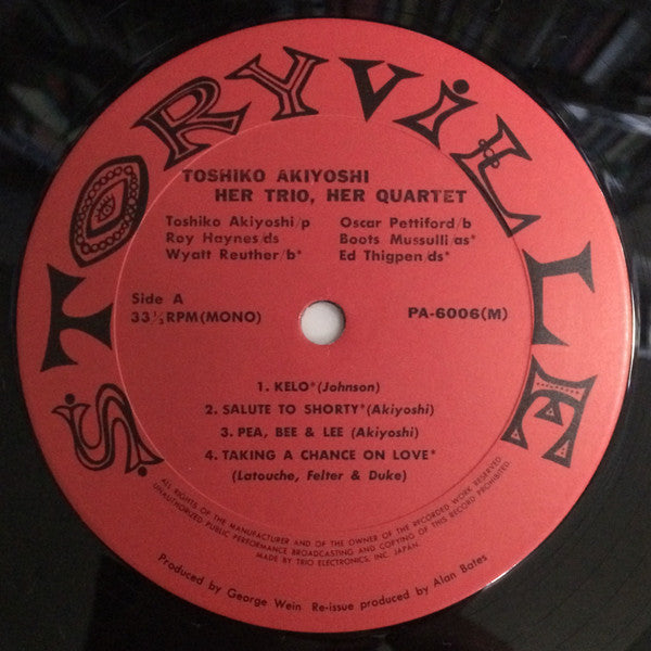Toshiko Akiyoshi - Her Trio, Her Quartet (Vinyl, LP, Album, Reissue...