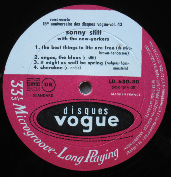 Sonny Stitt - Sonny Stitt With The New Yorkers (Vinyl, LP, Album) Very Good Plus (VG+) / Good Plus (G+)