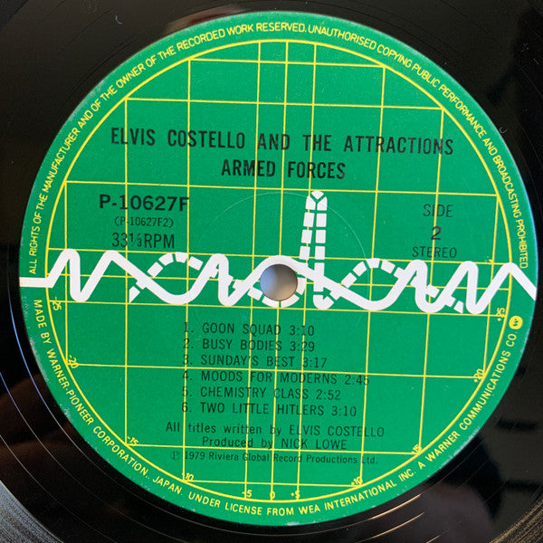 Elvis Costello & The Attractions - Armed Forces (Vinyl, Vinyl, LP, Album, Stereo, 7", 45 RPM, EP, Stereo) Very Good Plus (VG+) / Very Good (VG)