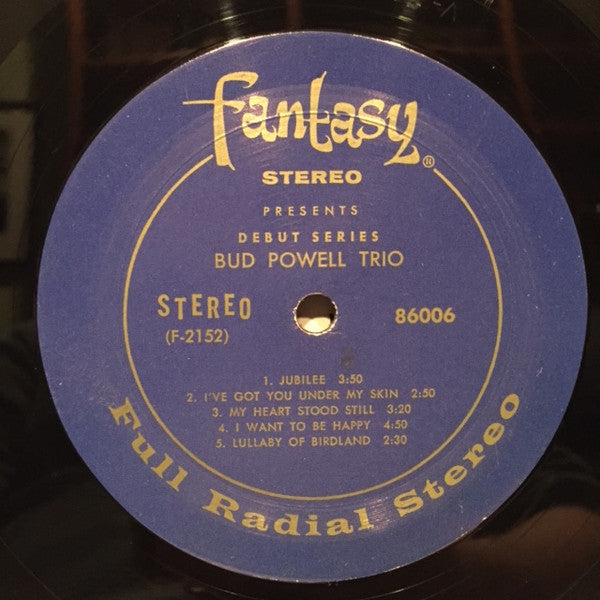 The Bud Powell Trio - The Bud Powell Trio (Vinyl, LP, Album, Reissue, Stereo) Very Good (VG) / Very Good (VG)