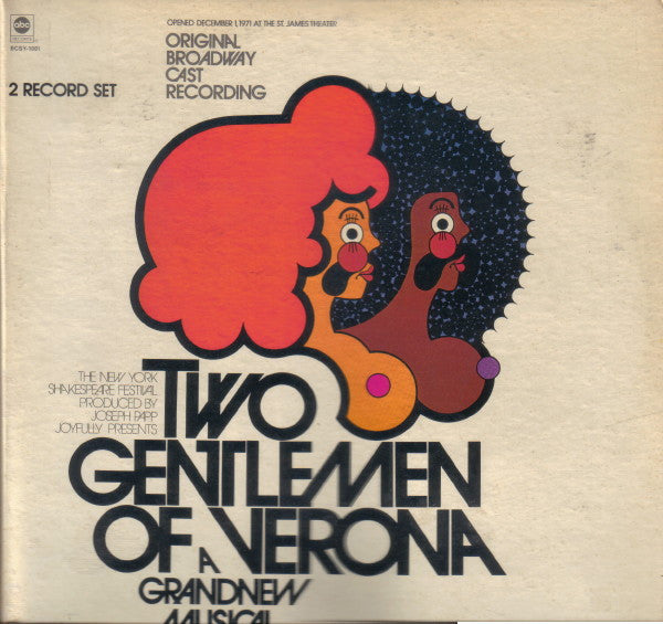 Various - Two Gentlemen Of Verona: A Grand New Musical (Original Broadway Cast Recording) (2xVinyl, LP) Very Good (VG) / Good Plus (G+)
