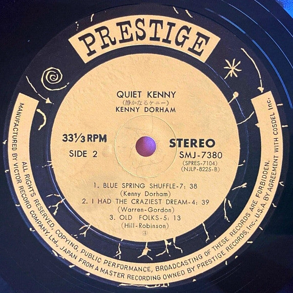 Kenny Dorham - Quiet Kenny (Vinyl, LP, Album, Reissue, Stereo)