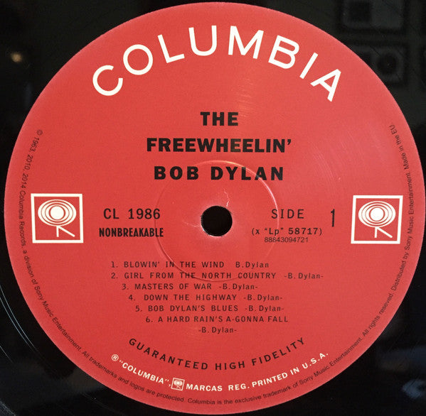 Bob Dylan - The Freewheelin' Bob Dylan (Vinyl, CD, LP, Album, Reissue, Mono, Album, Reissue, Mono) Mint (M) / Mint (M)