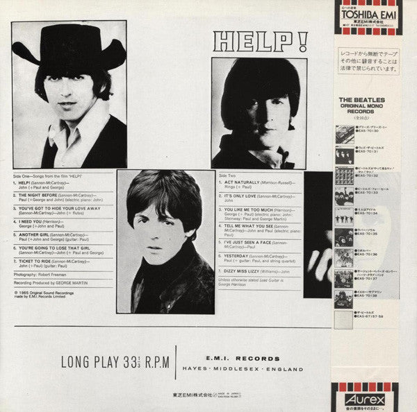 The Beatles - Help! (Vinyl, LP, Album, Reissue, Mono, Limited Edition)