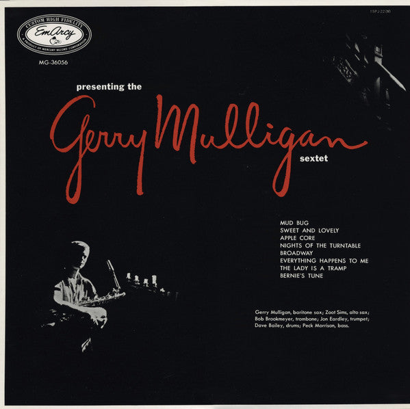 Gerry Mulligan And His Sextet - Presenting The Gerry Mulligan Sextet (Vinyl, LP, Album, Reissue, Mono) Very Good (VG) / Very Good (VG)