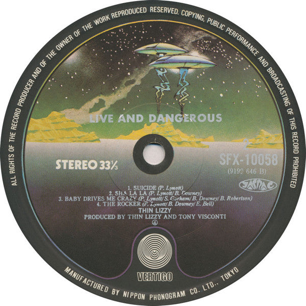 Thin Lizzy - Live And Dangerous (2xVinyl, LP, Album) Very Good Plus (VG+) / Very Good Plus (VG+)